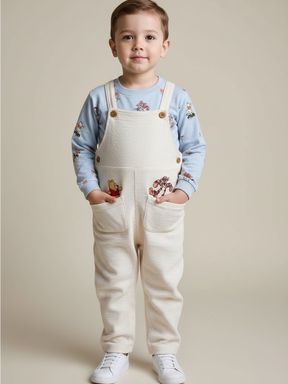 🎉 (18-24m) Old Navy x Disney Winnie the Pooh + Tigger Overall Set